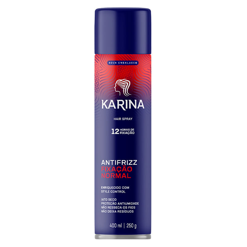 Spray Fixador Capilar Karina Fixação Normal 400ml