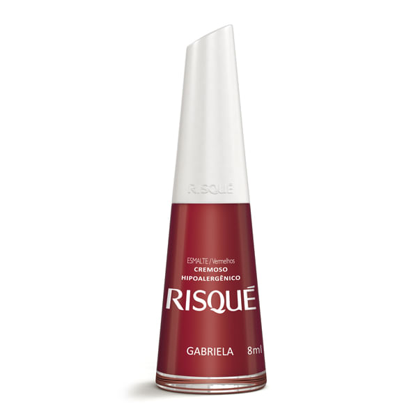 Esmalte Risqué Vermelho Cremoso Gabriela 8ml