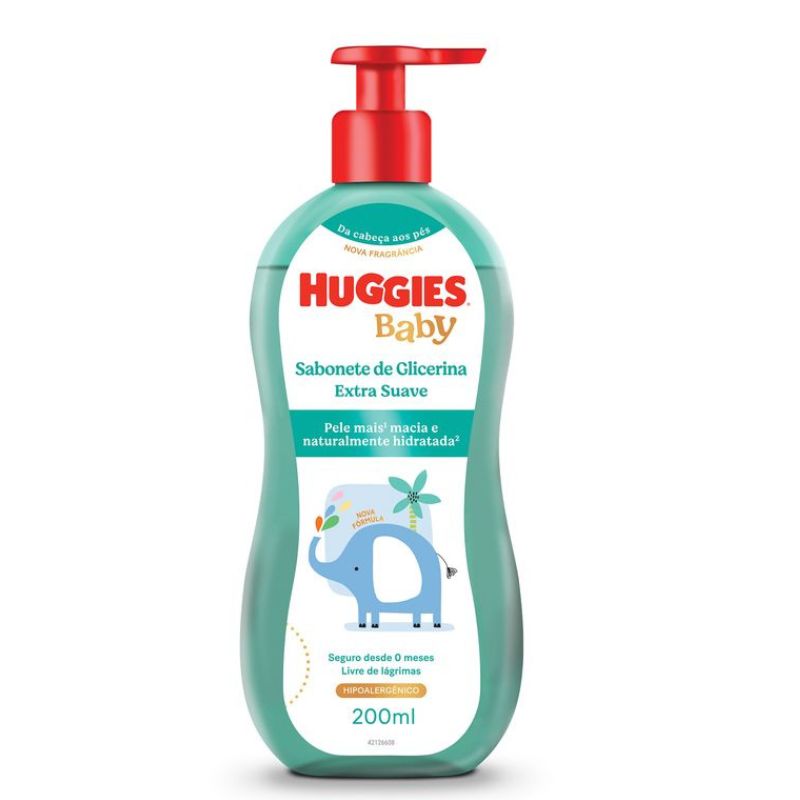 Sabonete Líquido Infantil Huggies Extra Suave 200ml