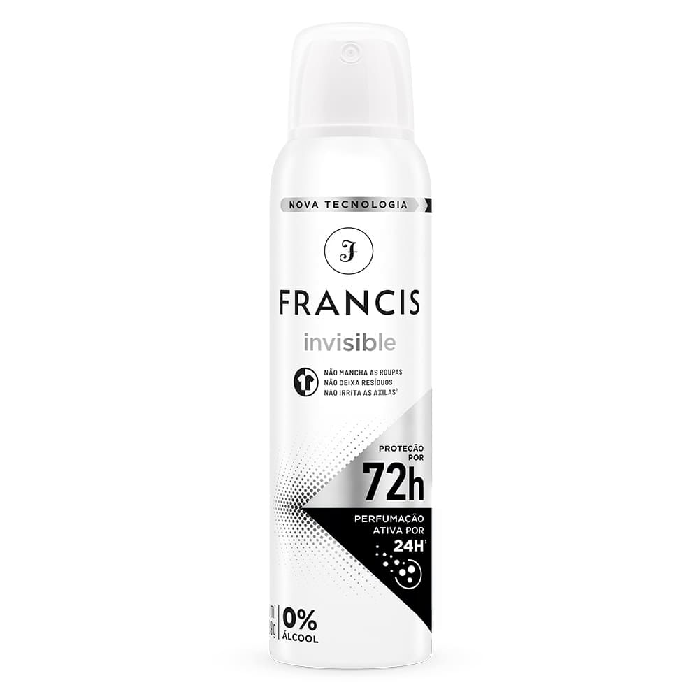 Desodorante Aerossol Francis Invisible 150ml