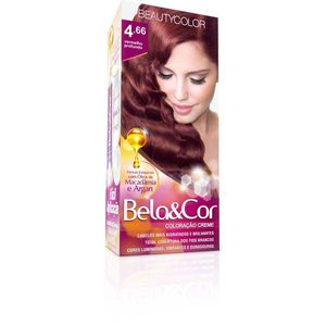 Coloração Bela&Cor Creme 4 66 Vermelho Profundo