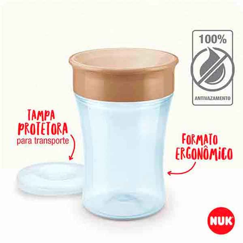 Copo Magic Cup Anti-Vazamento Boy 230ml NUK - Melhores Preços nas