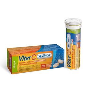 Viter C+Zinco 10 Comprimidos Efervescentes Natulab Novo