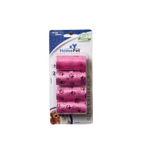 Refil Cata Caca Home Pet 4 Rolos com 20 Saquinhos Rosa