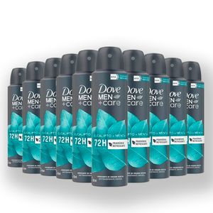 Kit Desodorante Dove Aero 150ml MenCare Eucalipto e Menta 72H - 10 Unidades