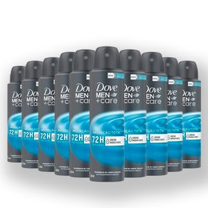 Kit Desodorante Dove Aerosol 150ml Men Cuidado Total -  10 Unidades