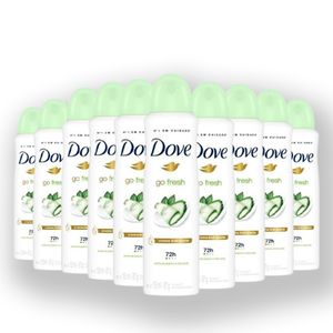 Kit Desodorante Dove Aero 150ml Go Fresh Pepino - 10 Unidades