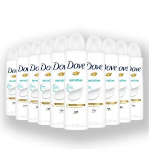 Kit Desodorante Dove Aero 150ml Sensitive - 10 Unidades