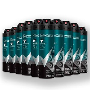 Kit Desodorante Rexona Aero 150ml Men Invisible -  10 Unidades