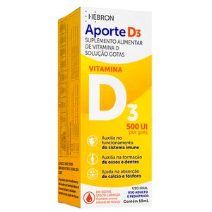 Aporte D3 500UI 10ml Hebron