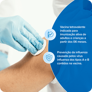 Vacina Gripe Vaxigrip Influenza Tetravalente 0,5ml Sanofi + Aplicação