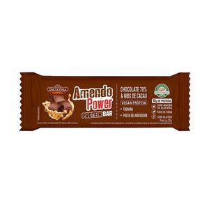 Barra Protein Amendopower Chocolate 70% e Nibs 50g