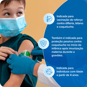 Vacina DTPA Refortrix AD/PED Injetável 1 Seringa Preenchida 0,5 ml GSK  + Aplicação