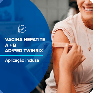 Vacina Hepatite A/B AD/PED Twinrix Injetável 1 Seringa 0,5 GSK + Aplicação