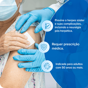 Vacina Herpes Zoster Shingrix AD 0,5 ml GSK  + Aplicação