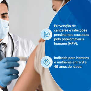 Vacina HPV Nonavalente Gardasil AD/PED 0,5 ml MSD + Aplicação