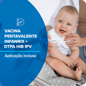 Vacina Pentavalente Infanrix DTPA HIB IPV Injetável Frasco + Seringa 0,5 ml GSK + Aplicação