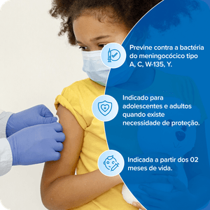 Vacina Meningocócica ACWY Menveo Conj AD/PED Injetável 1 Frasco 0,5 ml GSK + Aplicação