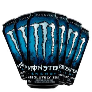 Kit Monster: 6Un de Energético Monster Absolutely Zero 473ml