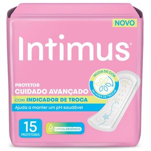 Protetor Diário Intimus c/ Indicador de Troca 15 unidades