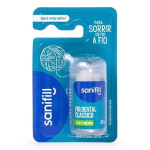 Fio Dental Sanifill Clássico 100m Menta