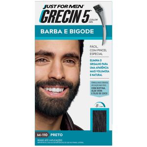 Tonalizante Grecin 5 Barba e Bigode Preto 1 Kit