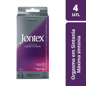 Preservativo Jontex Orgasmo em Sintonia 4 Unidades