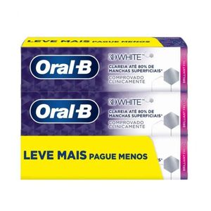 Creme Dental Oral-B 3D White 3 Unidades de 70g