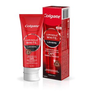 Creme Dental Clareador Colgate Luminous White Lovers Manchas de Café 70g