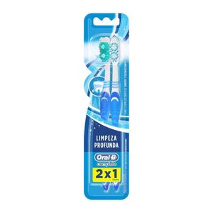 Escova Dental Oral-B 2x1 Limpeza Profunda Macia 2 Unidades