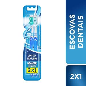 Escova Dental Oral-B 2x1 Limpeza Profunda Macia 2 Unidades