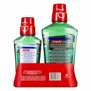 Kit Colgate Enxaguante Bucal Plax Fresh Mint 500ml + 250ml