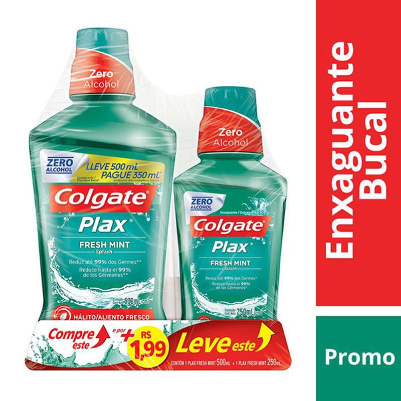 kit-colgate-enxaguante-bucal-plax-fresh-mint-500ml-250ml-100000970