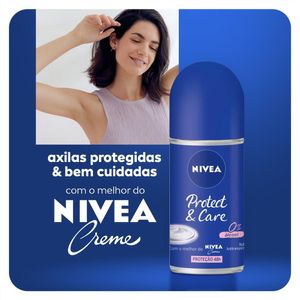 Desodorante Nivea Feminino Protect & Care Roll-on 50ml