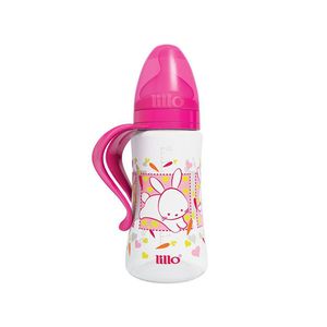 Mamadeira Lillo 300ml Decorada Fashion Rosa
