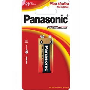 Bateria Panasonic Alcalina 9v