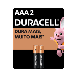 Pilha Duracell AAA Com 2 Unidades