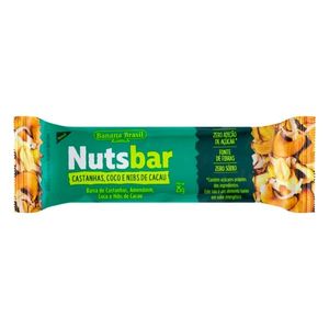 Barra Cereal Nuts Bar Castanhas, Coco E Nibs De Cacau