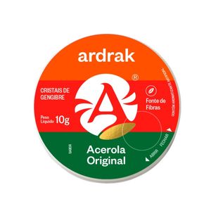 Cristais de Gengibre Ardrak Acerola 18g