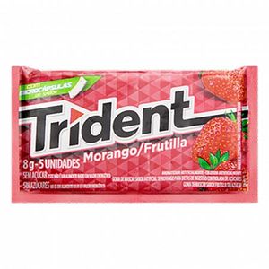 Chiclete Trident Morango 8g