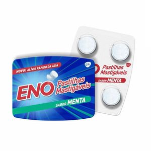 Eno Pastilhas Mastigáveis 4 Comprimidos Menta GSK AV*