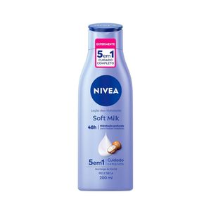 Loção Corporal Hidratante Nivea Soft Milk Seca 200ml