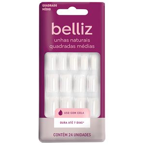 Unhas Postiças Belliz Quadrada Média