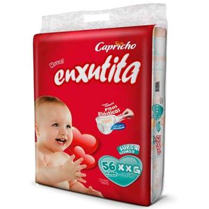 Fralda Enxutita Classic Super Jumbo XXG com 56 Unidades