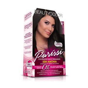 Coloração Creme Beautycolor Kit sem Amônia Purissi 4