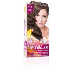 Coloração Bela&Cor Creme 6 1 Louro Escuro Acinzentado