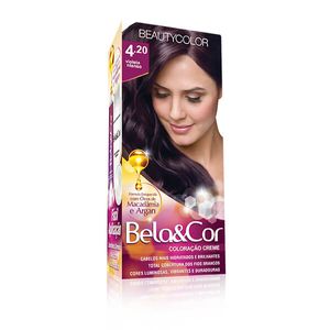 Coloração Creme  Bela&Cor 4 20 Violeta Intenso