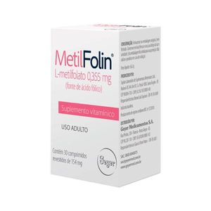 MetilFolin 0,355mg 30 Comprimidos Revestidos