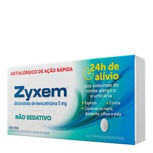 Zyxem 5mg 10 Comprimidos Revestidos
