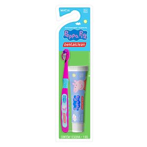 Kit Infantil Dentalclean Escova Dental + Gel Dental Peppa Pig